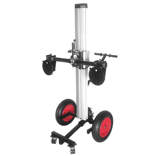 Glass Trolley GT2 — Compact manual glass lifter & transporter — 400 lb, quick-release, suction with winch