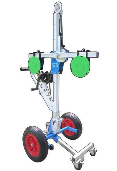 Glass Trolley SGT2 — Compact single-sided glass trolley — 200 kg, for tighter spaces